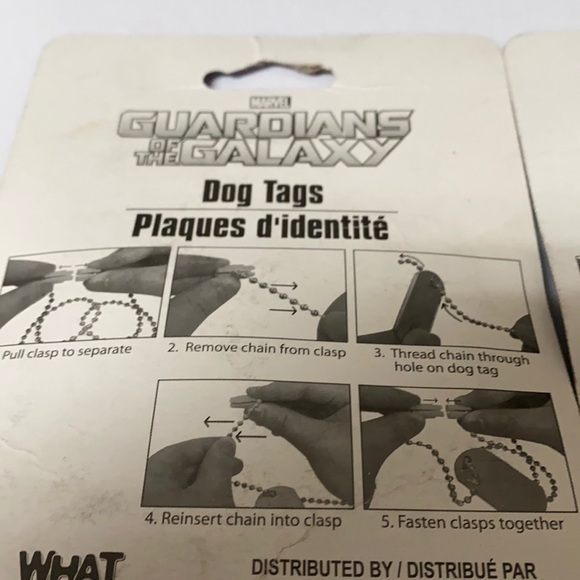 Marvel Dog‎ tags set of (2) 1-Guardians of the Galaxy 1- Avengers  (K-013) - Picture 8 of 9